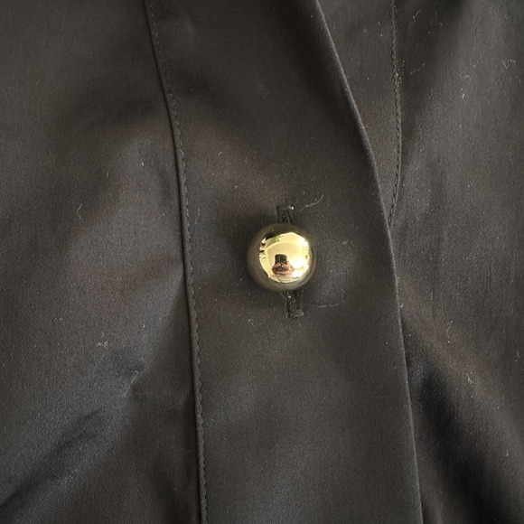 Tuckernuck Blouse Womens XL Boxy Black Feather Willow Glam Pullover Stand Collar - Picture 6 of 9